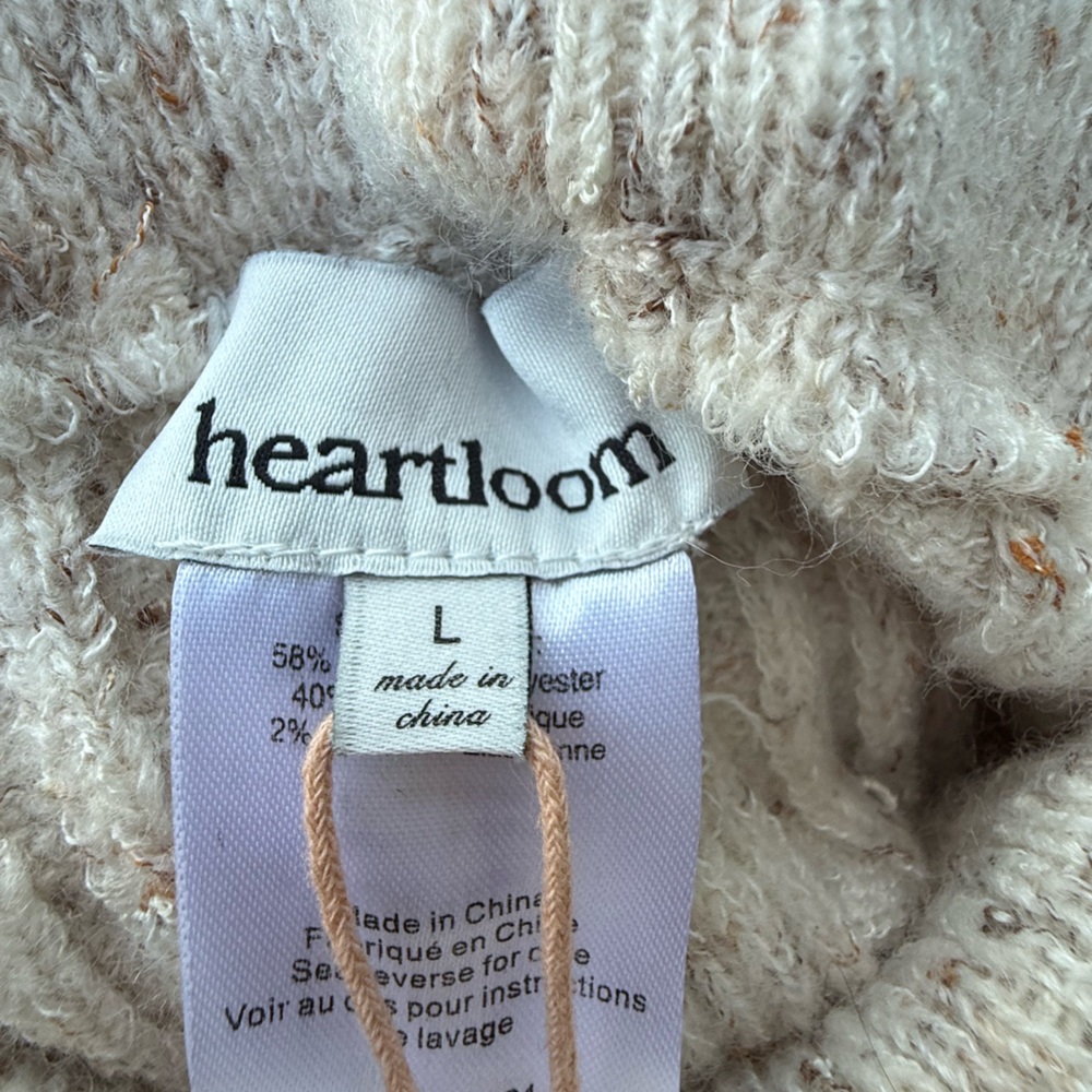 NWT Heartloom Speckled Knit Pants oatmeal SZ L - Picture 6 of 15